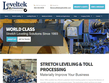 Tablet Screenshot of leveltek.com